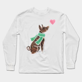 Watercolour Basenji Long Sleeve T-Shirt